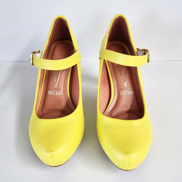 Vizzano 1840-318 Mary-Jane Pump in Sicilian Yellow Napa